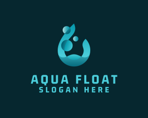 Aqua Water Droplet logo design