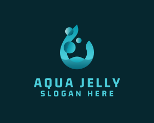 Aqua Water Droplet logo design