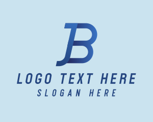 Simple Minimalist Letter JB Company logo