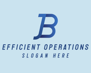 Simple Minimalist Letter JB Company logo