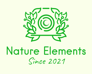 Green Nature Camera logo design