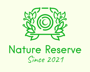 Green Nature Camera logo design