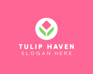 Florist Tulip Flower logo design