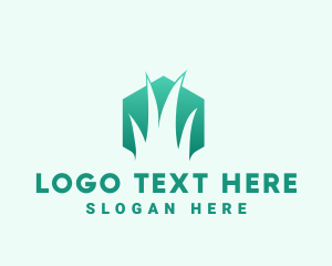 Natural Hexagon Grass logo