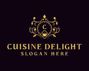 Luxury Cafe Restaurant logo design