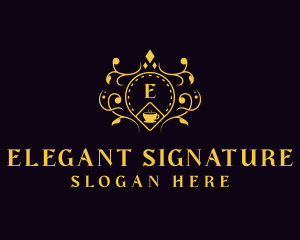 Luxury Cafe Restaurant logo design