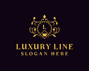 Luxury Cafe Restaurant logo design