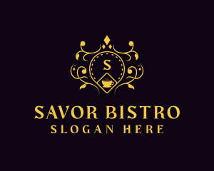 Luxury Cafe Restaurant logo design