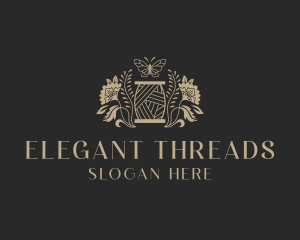 Floral Sewing Thread logo design