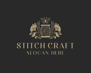 Floral Sewing Thread logo design