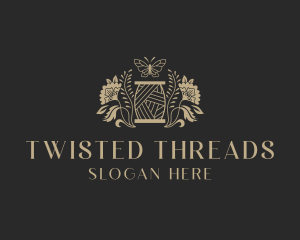 Floral Sewing Thread logo design