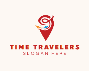 Airplane Travel Destination logo design