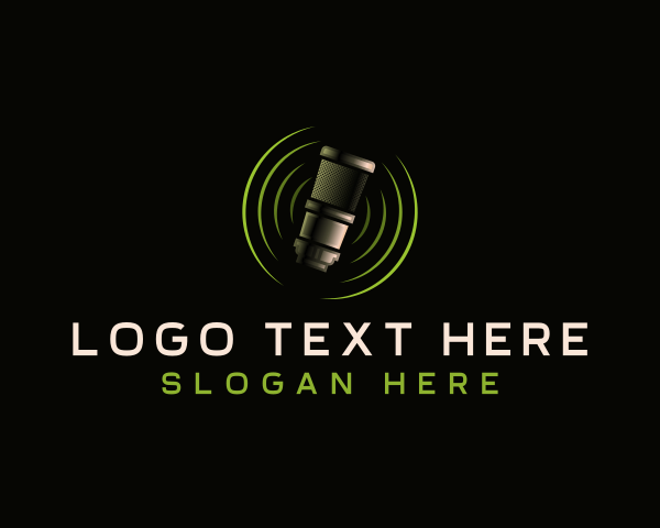 Podcaster logo example 4