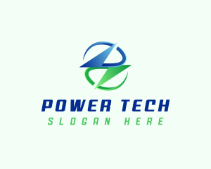 Lightning Electricity Power logo design