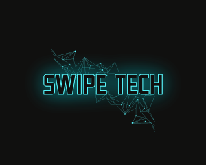 Futuristic Neon Tech logo design