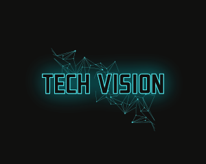 Futuristic Neon Tech logo design