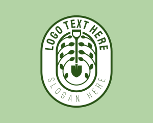 Garden Botanical Shovel logo