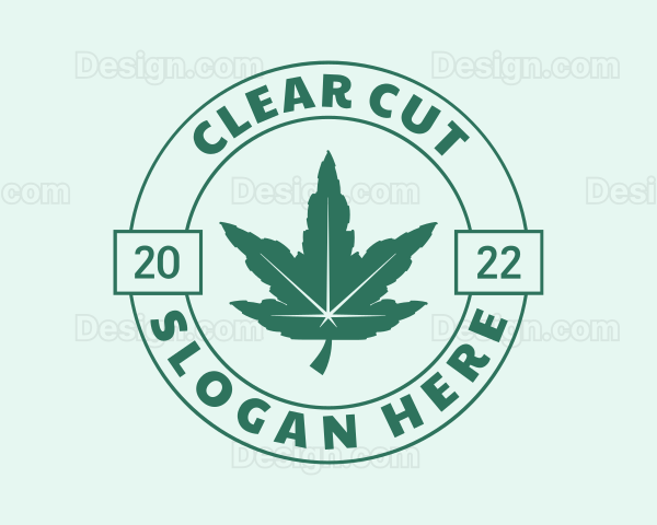 Organic Cannabis Herb Logo