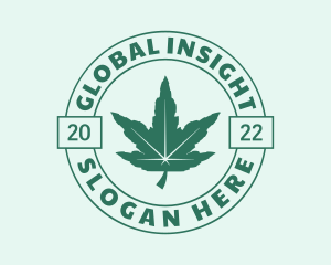 Organic Cannabis Herb Logo