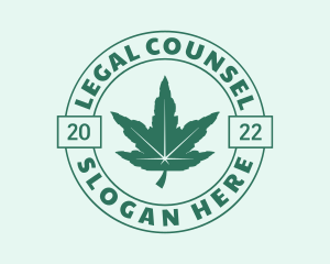 Organic Cannabis Herb Logo