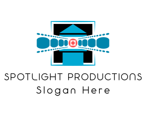 Lighthouse Movie Reel logo design