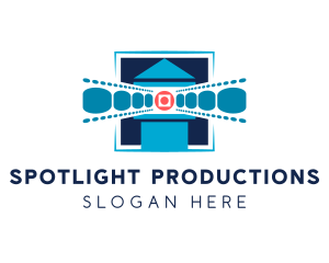 Lighthouse Movie Reel logo design