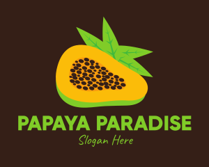 Tropical Papaya Fruit logo