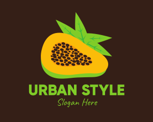 Tropical Papaya Fruit logo