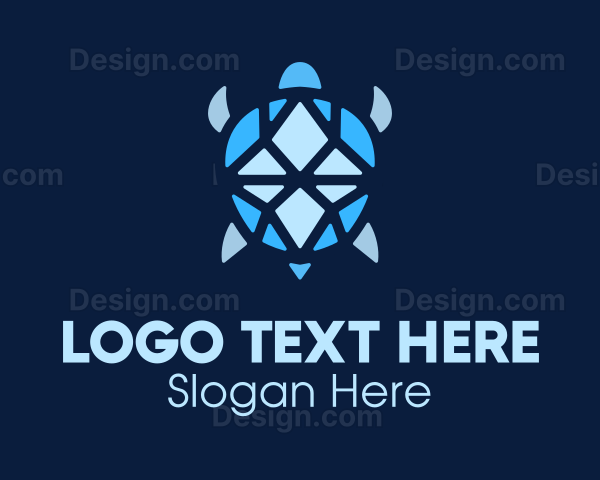 Blue Gem Turtle Logo