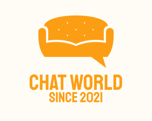 Orange Couch Message  logo design