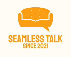 Orange Couch Message  logo design