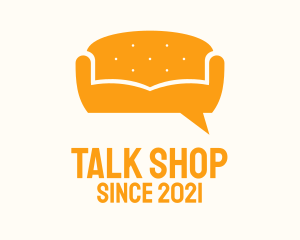Orange Couch Message  logo design