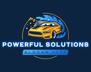 Car Detailing Pressure Wash logo design