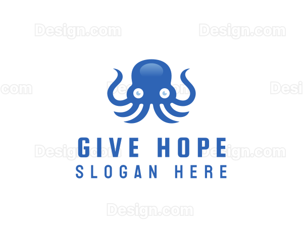 Sea Tentacle Octopus Logo