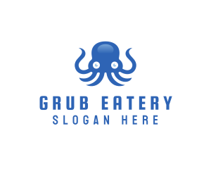 Sea Tentacle Octopus logo design