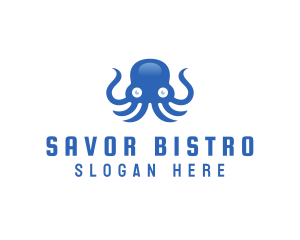 Sea Tentacle Octopus logo design