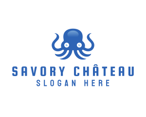 Sea Tentacle Octopus logo design