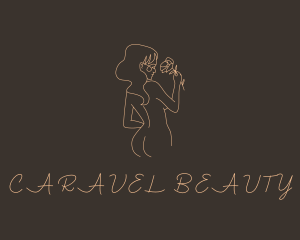 Nude Woman Beauty logo design