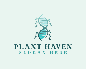 Biotech DNA Plant logo design