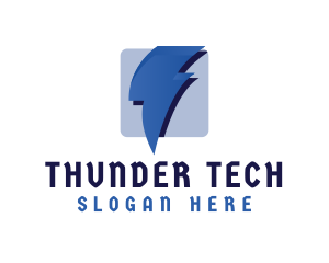 Blue Thunder Electricity logo design