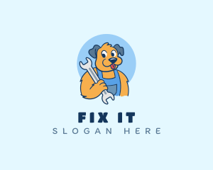 Dog Fix Mechanic logo design