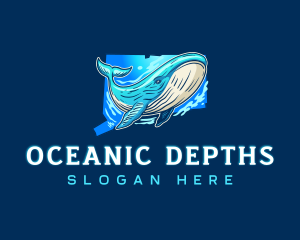 Ocean Whale Connecticut logo design