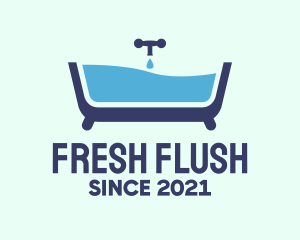 Blue Bathtub Bath logo