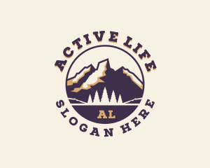 Forest Mountain Adventure logo design