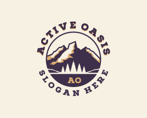 Forest Mountain Adventure logo design