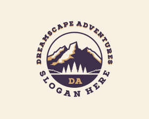 Forest Mountain Adventure logo design