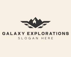 Outdoor Winged Mountain logo design