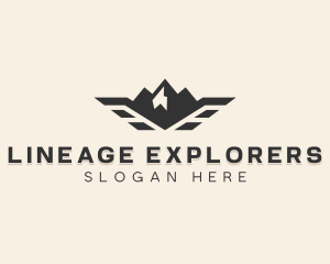 Outdoor Winged Mountain logo design