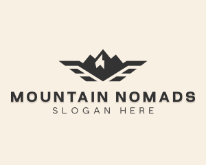 Outdoor Winged Mountain logo design