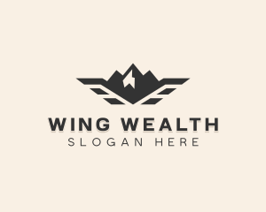 Outdoor Winged Mountain logo design